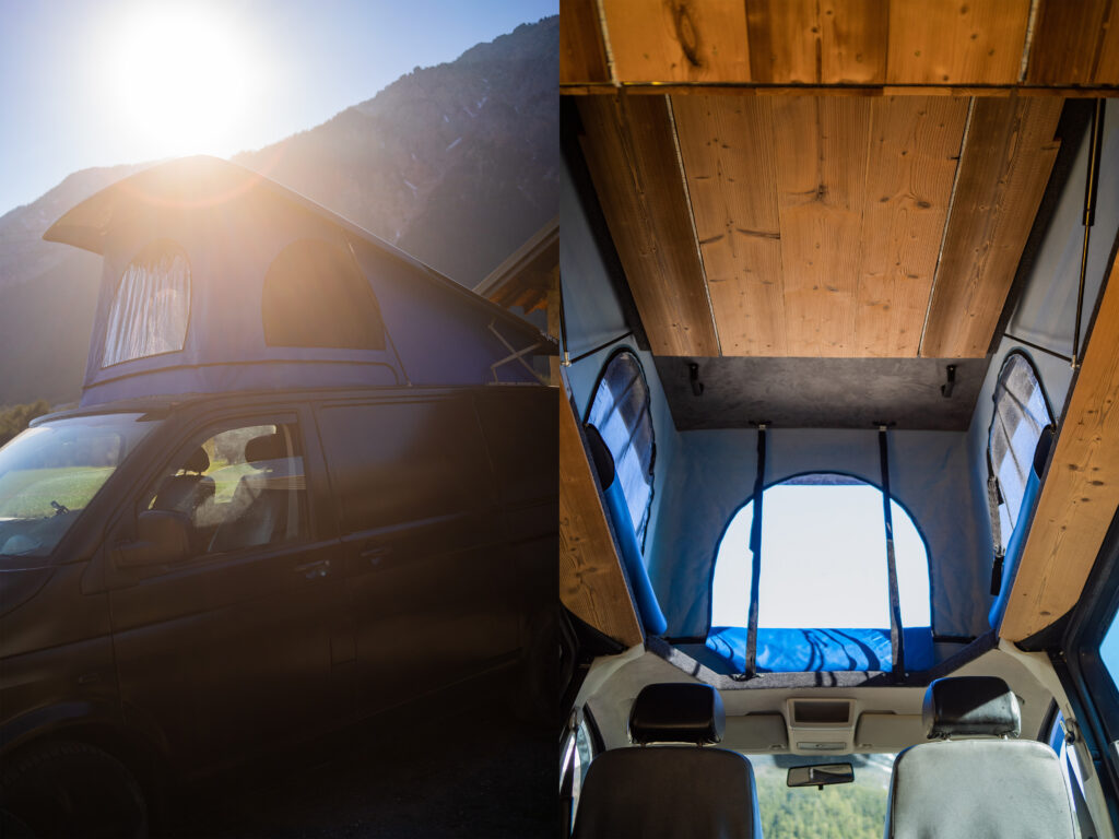 toit relevable skiline roof kamu campers